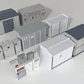 Various Types of Industrial Control Cabinets and Electrical Enclosures in Different Sizes