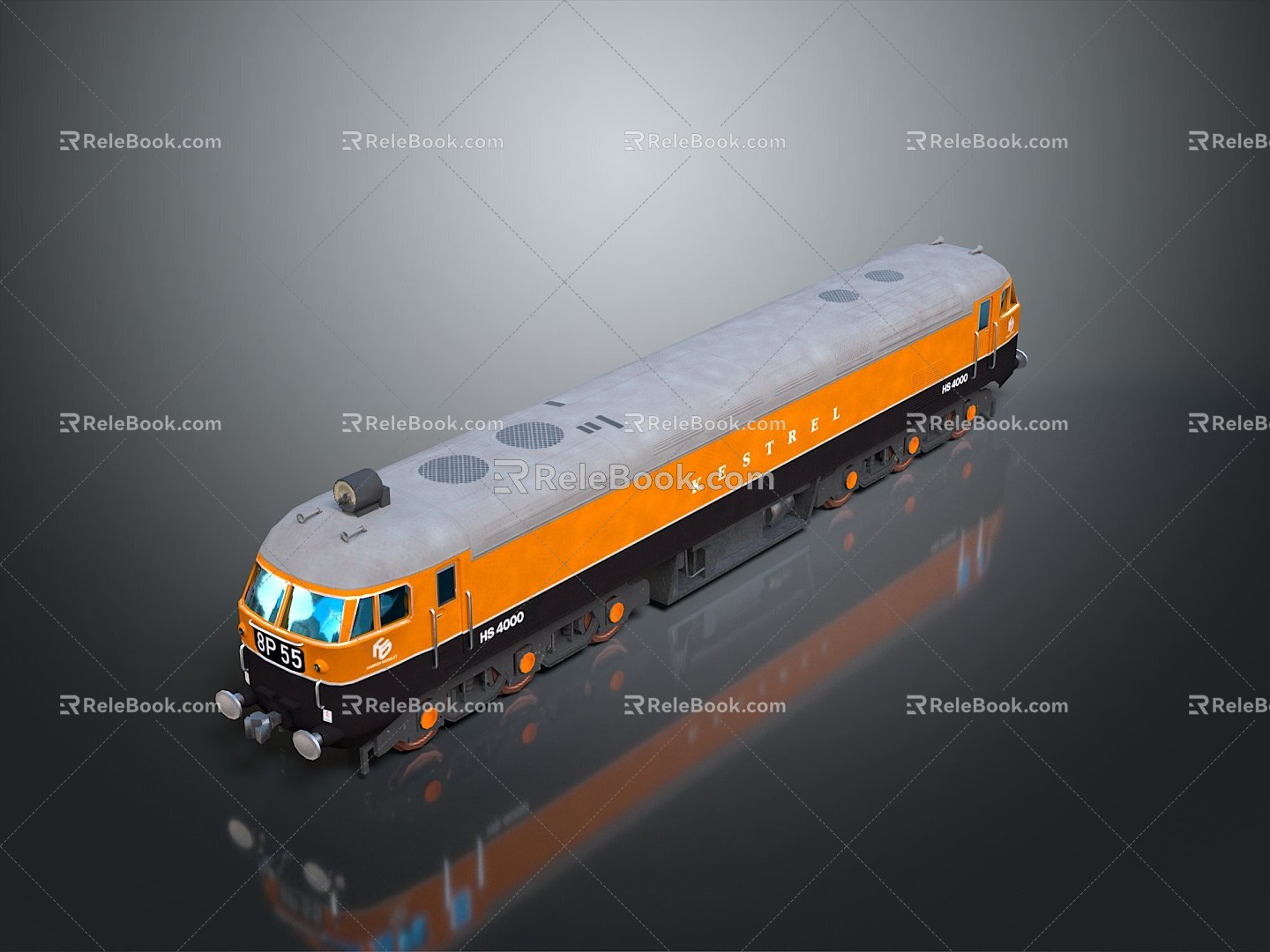 train light rail subway high-speed rail EMU train high-speed train high-speed locomotive EMU 3d model