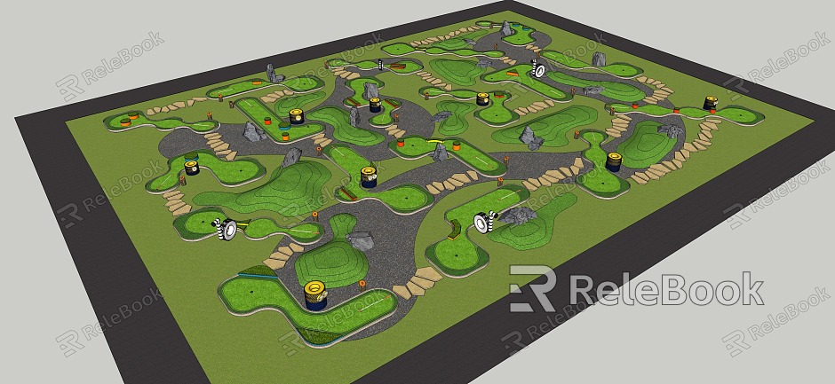 Outdoor courts Modern courts model