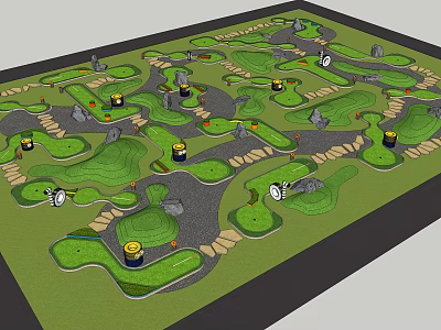 Modern Football Stadium With Green Turf Running Track And Spectator Stands 3d model