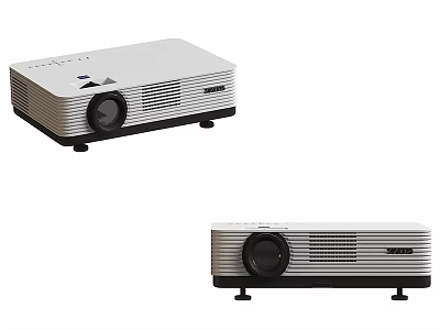 Two Modern Projectors For Surveillance Monitoring 3d model