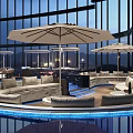 Open Bar Modern Bar 3d model