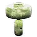 Colorful Textured Modern Table Lamps With Glass Bodies And Unique Design Features