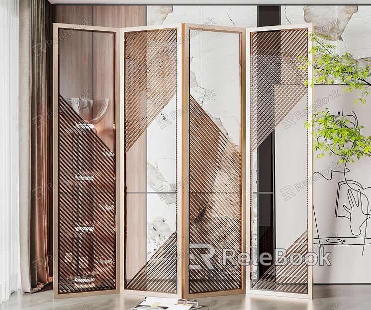 Modern Screen Acrylic Screen Partition model