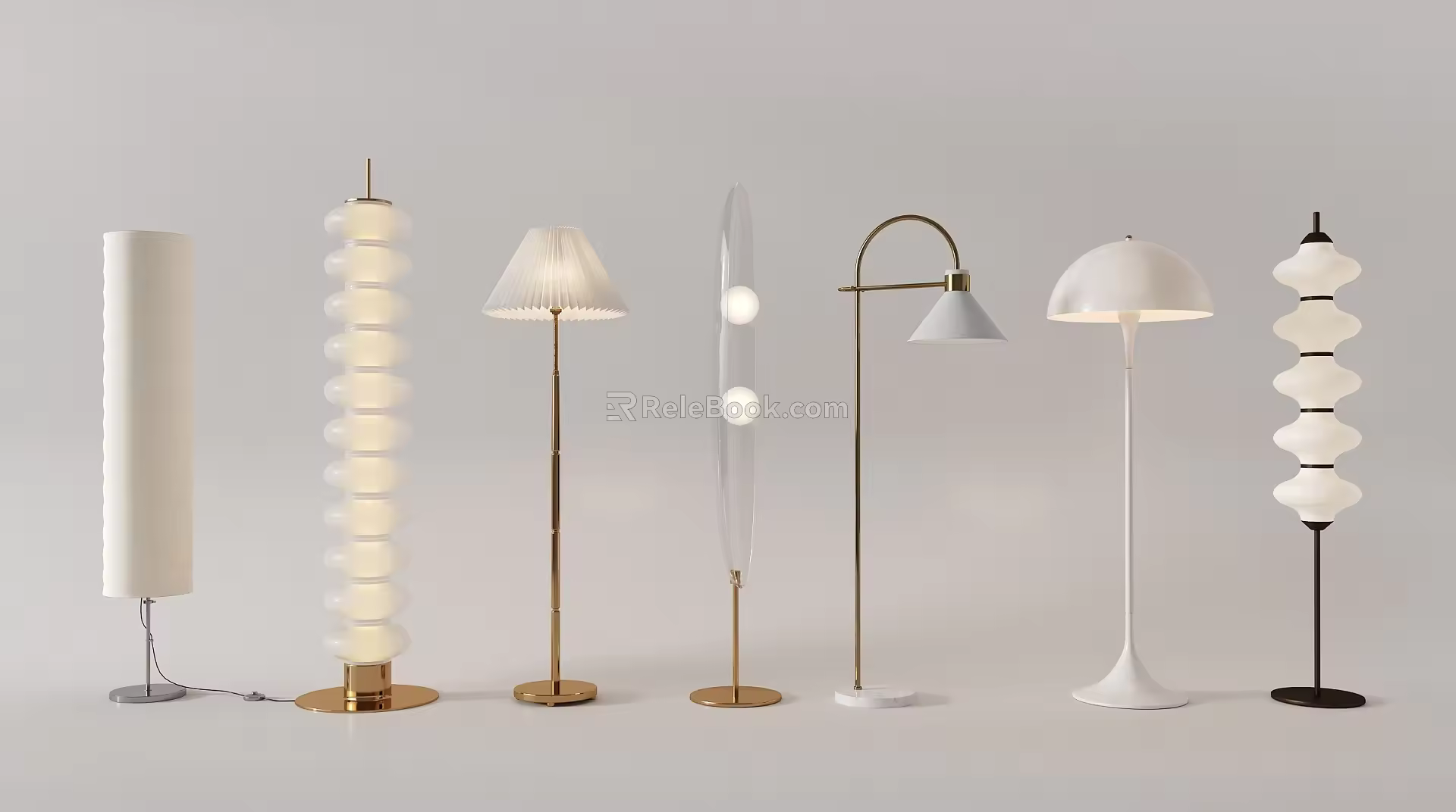 Modern floor lamp floor lamp combination 3d model