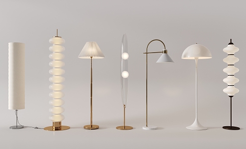 Modern floor lamp floor lamp combination 3d model