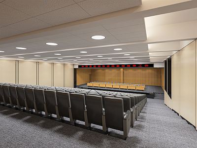 Modern Conference Hall Large Ladder Report Hall Report Hall Performance Hall Stage Report Hall Activity Center Report Hall 3d model