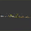 Arabian Knights Baseball Field Modern Baseball Field 3d model