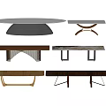 Stylish Diverse Dining Tables With Different Shapes Materials And Leg Designs