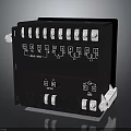 Electronic Control Module With Multiple Terminal Ports Front Panel Buttons And Indicator Lights