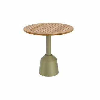 Outdoor Courtyard Garden Balcony Terrace Dining Table Round Table Teak Table Coffee Table 3d model