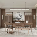 New Chinese Style Study 3d model