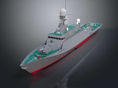 Modern Warship Ship Warship 3d model