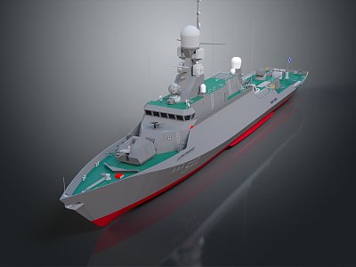 Modern Warship Ship Warship 3d model