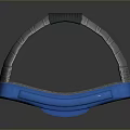 Blue Ski Goggles With Reflective Lenses And Comfortable Strap For Winter Sports