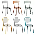 Stylish Transparent Single Chair Designs In Various Color Options For Modern Spaces