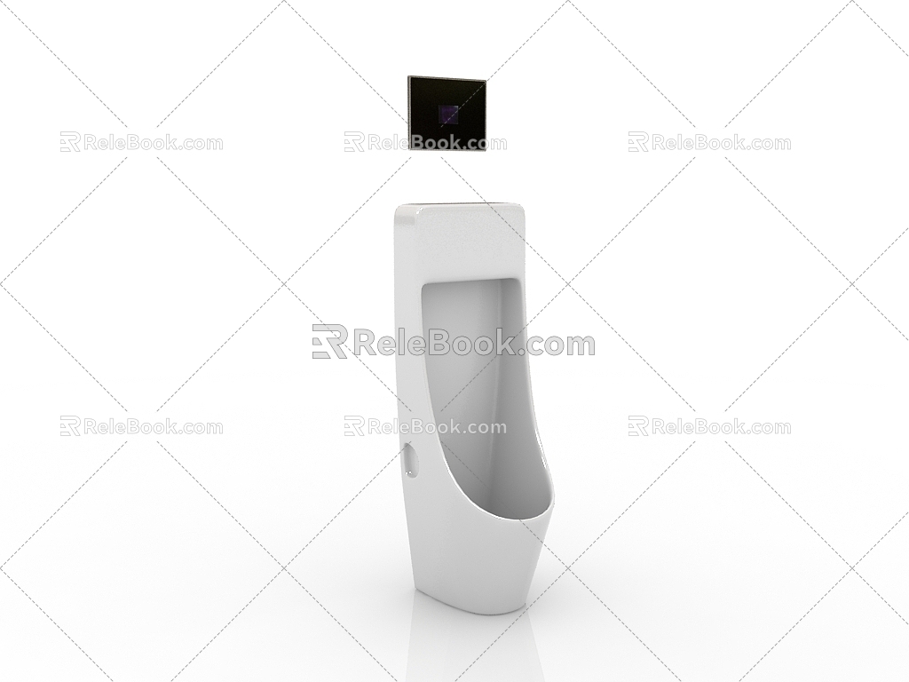 Modern bathroom supplies urinal 3d model