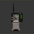 Vintage Style Mobile Phone With Antenna Screen Keypad And Retro Design Details