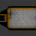 Yellow Scissor Lift Platform With Guardrail And Hydraulic Structure Industrial Equipment