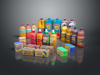 Modern Refrigerator Food Refrigerator Items Food Beverage model