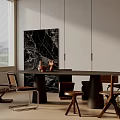Modern dining table 3d model