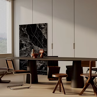 Modern dining table 3d model