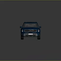 Blue SUV With Modern Exterior Design Sleek Body And Stylish Alloy Wheels
