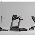 Home Gym Fitness Equipment With Treadmill Dumbbells Exercise Bench And Elliptical Trainer