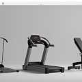 Modern Fitness Equipment Combination Treadmill Elliptical Machine Stepping Machine 3d model