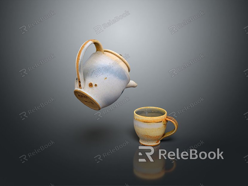 Teapot Porcelain Porcelain Pot Ceramic Pot Purple Sand Pot Chinese Teapot Container Realistic model