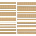Wooden Decorative Lines in Various Shapes and Sizes for Interior Design