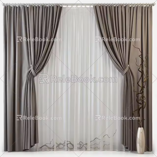 Curtains 3d model