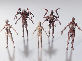 Zombie Characters 3d model