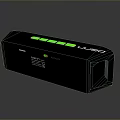 LUBIX Black External Computer Accessory With Green LED Indicators And Handle