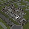 New Chinese Hospital Building Hospital 3d model