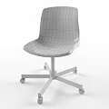 Modern Ergonomic Office Chair With Mesh Backrest And Five Star Base 3d model