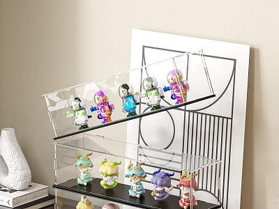 Hand-made Hand-made Box Acrylic Box Toy Doll Ornaments 3d model