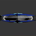 Blue Glowing Sword With Crystal Accents Shiny Blade And Modern Fantasy Design