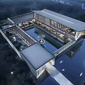 Modern Sales Office Architecture Exhibition Art Gallery Architecture 3d model