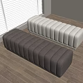 Modern Bed End Stool Soft Bench Sofa Stool 3d model