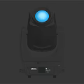 Professional LED Moving Head Stage Light with Blue Beam and Black Housing