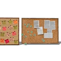 Modern Message Wall Post-it Wall Message Wall 3d model
