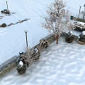 Snow scenery sketch snow scenery tree snow scenery shrub snow scenery plant snow scenery 3d model