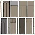 Hotel Elevator Lobby With Modern Metal Elevator Doors In Various Styles