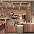Modern Hot Pot Restaurant Interior With Wooden Decor Hanging Lights And Open Seating Area