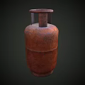 Rusty Copper Metal Gas Cylinder Automotive Part For Vehicle Use