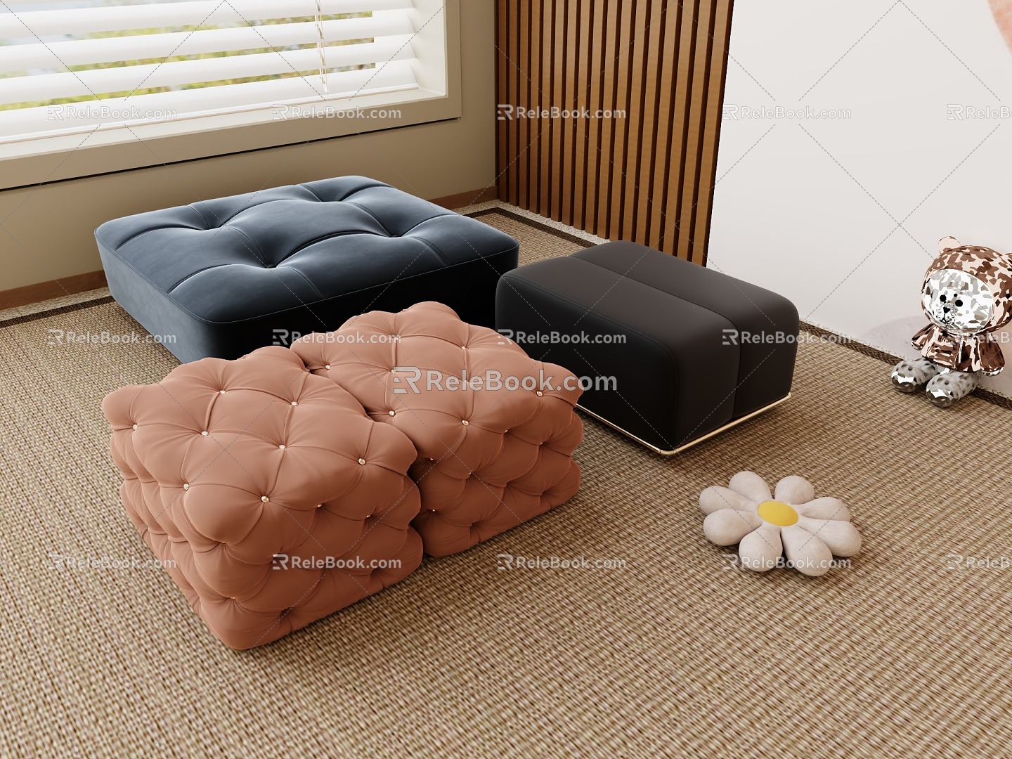 Sofa Cushion Foot 3d model