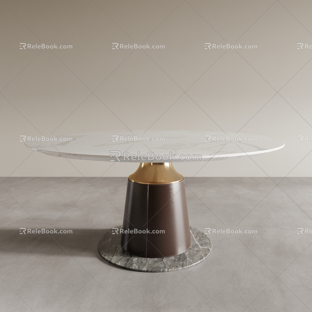 Dining Table Round Table Dining Table Tea Table Table Table 3d model