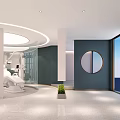 Modern Beauty Hair Salon Interior With Styling Chairs And Mirrors