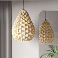 Bamboo chandelier 3d model